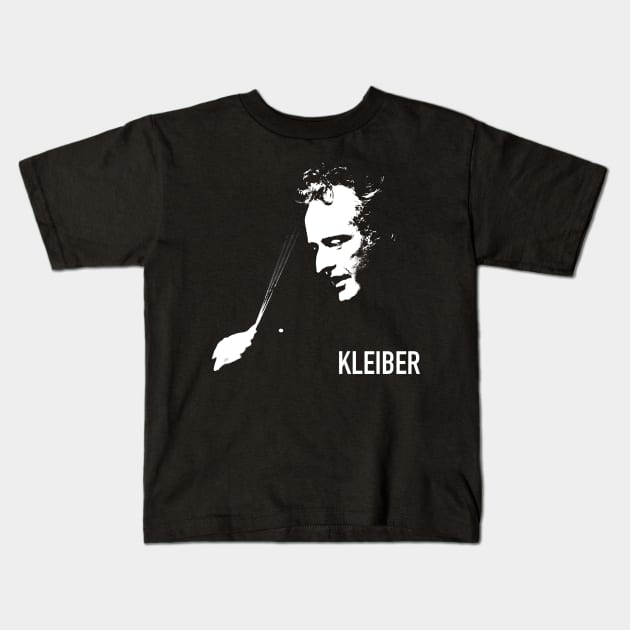 Conductor Kleiber Kids T-Shirt by vivalarevolucio